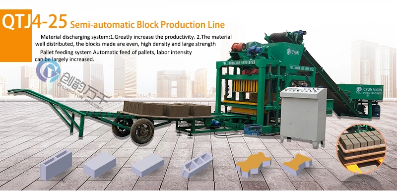 Qtj4-25 Automatic Electric Cement Block Making Machine