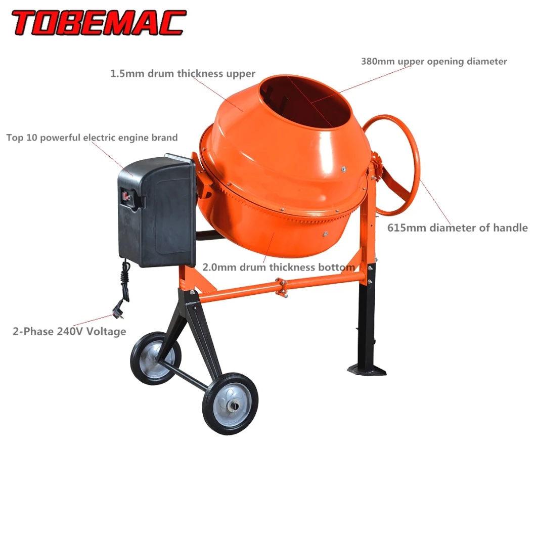 Tilting Drum Concrete Mixer for Construction Site