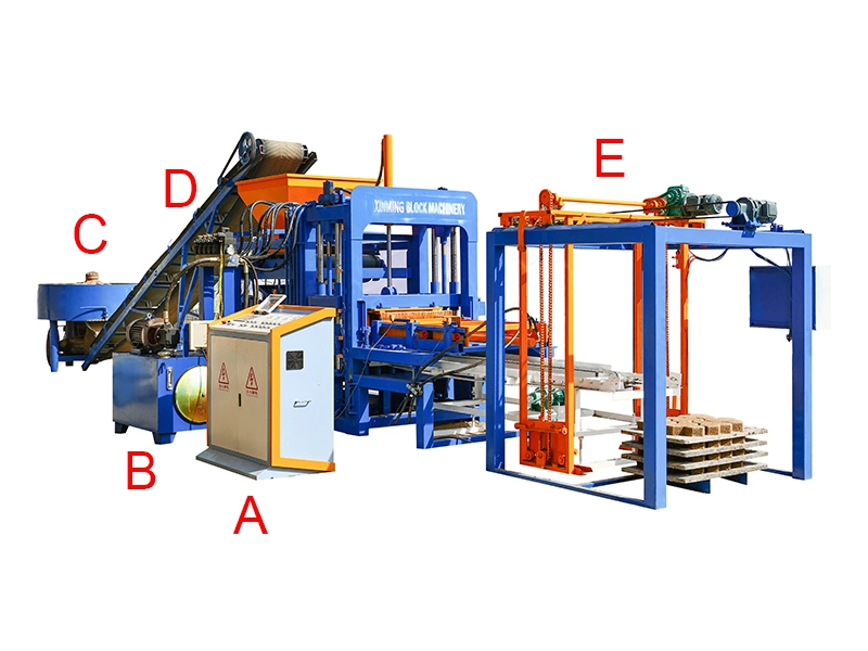 Qt4-20/4-18 Full Automatic Hydraulic Concrete Hollow Hourdis Curbstone Paver Block Automatic Brick Making Machine in Jamaica