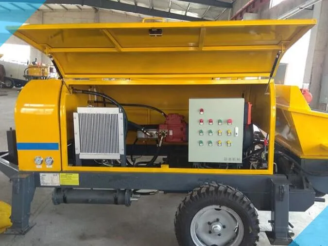 Diesel 60m3/H Diesel Stationary Trailer Mounted Concrete Pump From Macpex