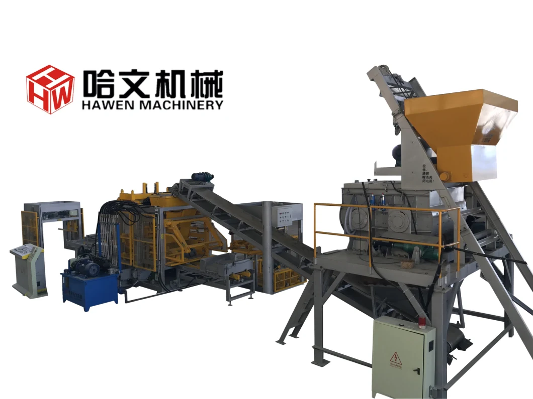 German Technology Full Automatic Construction Machinery Concrete Block Brick Paver Making Machine