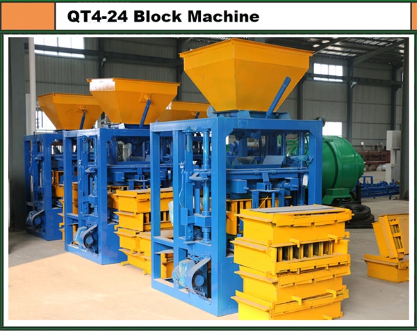 Vibrate and Electric Model Concrete Block Making Machine Qt4-24