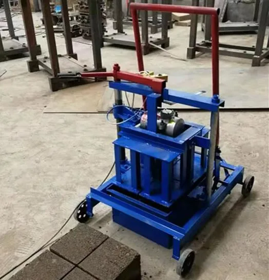 Mobile Electric Diesel Model Concrete Hollow Block Brick Making Machine